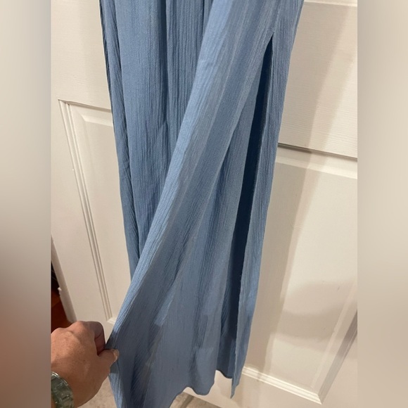 LULU’S Lost in Paradise Slate Blue Maxi Dress Size Medium NWT - Picture 9 of 13